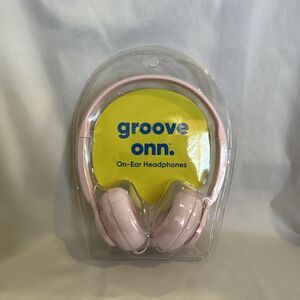 Onn Groove On-Ear Wired Headphones -  Pink New!!